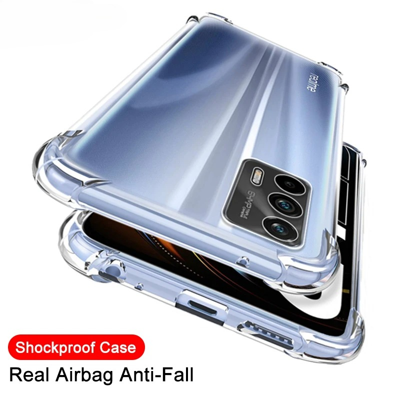Realme Gt 6 - Luksusowe przezroczyste silikonowe etui odporne na