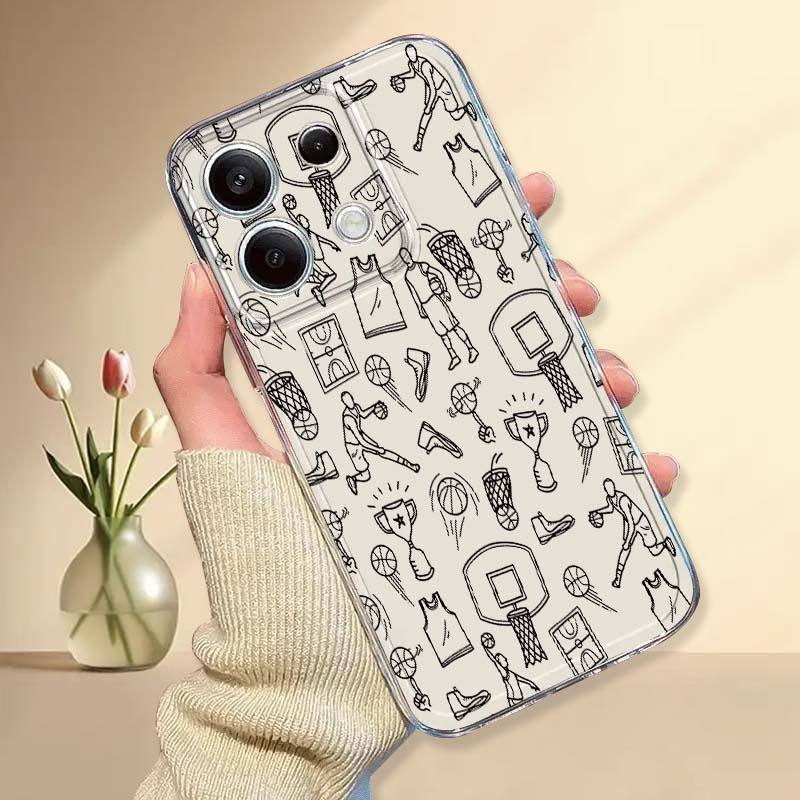 Xiaomi Poco X6 - Etui na telefon z ilustracją koszykówki