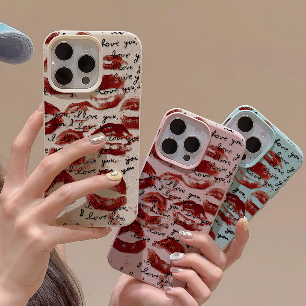 Apple Iphone 16 - Etui na telefon z jaskrawo czerwonymi