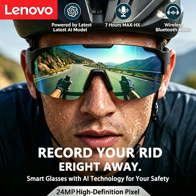Okulary rowerowe Lenovo 2400W  – Smart Glasses Lens recenzja i cena